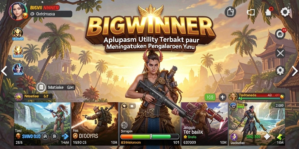 Screenshot BIGWINNER yang menampilkan antarmuka pengguna yang intuitif dan menarik.