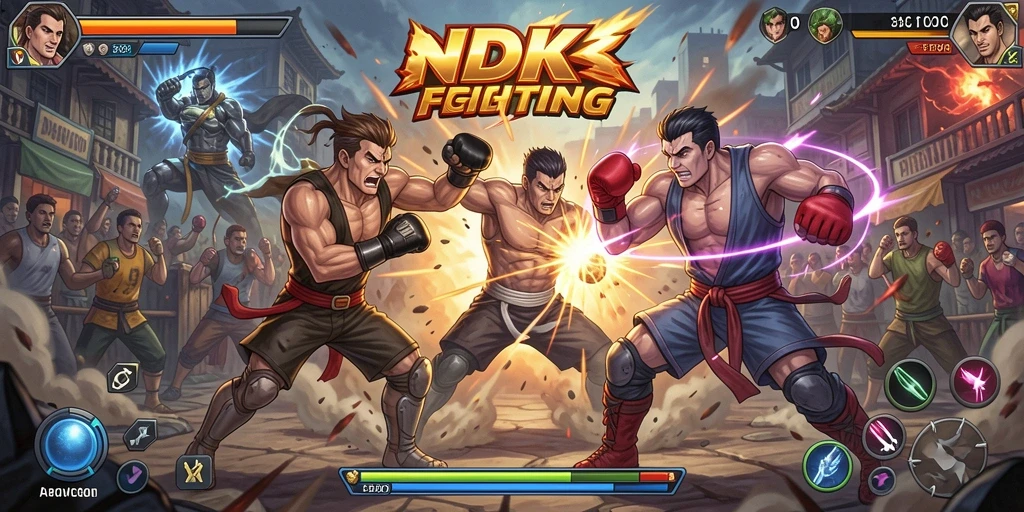 Gameplay DKK yang seru dan menegangkan dalam pertarungan.