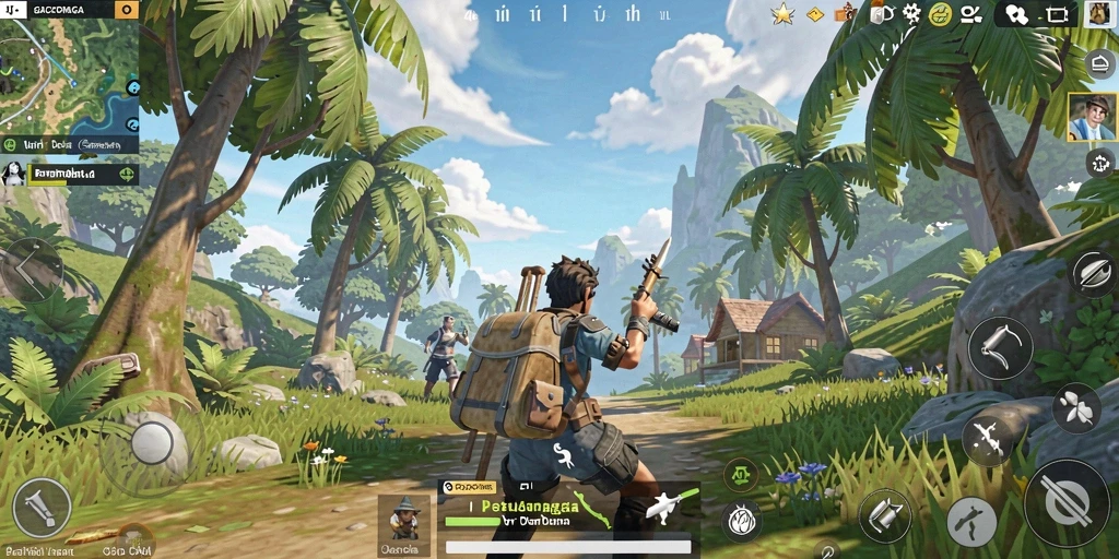Screenshot menampilkan pengalaman gameplay GACORMEGA yang mengesankan di dunia terbuka.