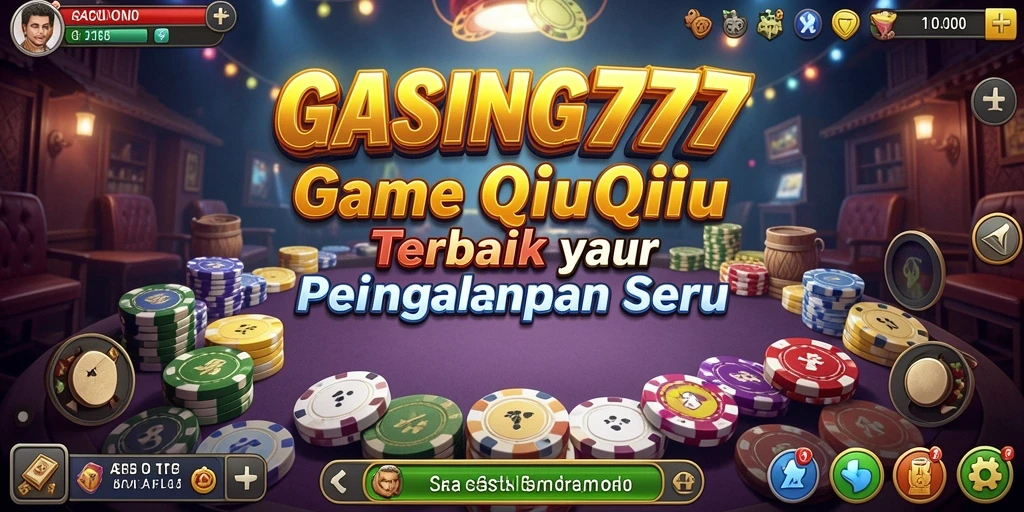 Tampilan gameplay seru dari GASING777 dengan kartu QiuQiu.