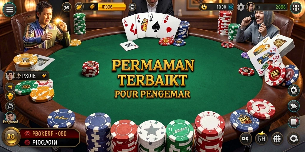 Screenshot permainan ID098 menampilkan gameplay Poker yang menegangkan dan seru.