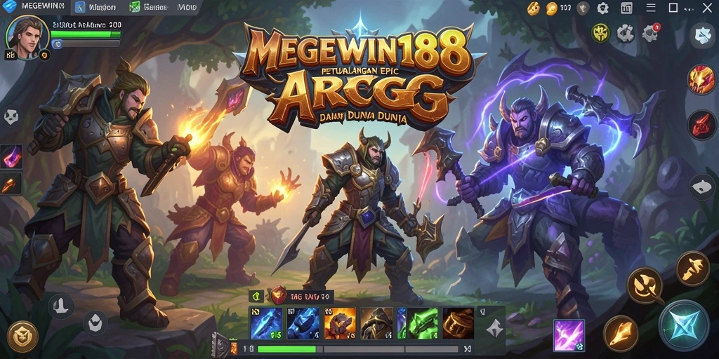 Tampilan gameplay arpg yang seru dan penuh aksi di MEGEWIN188.