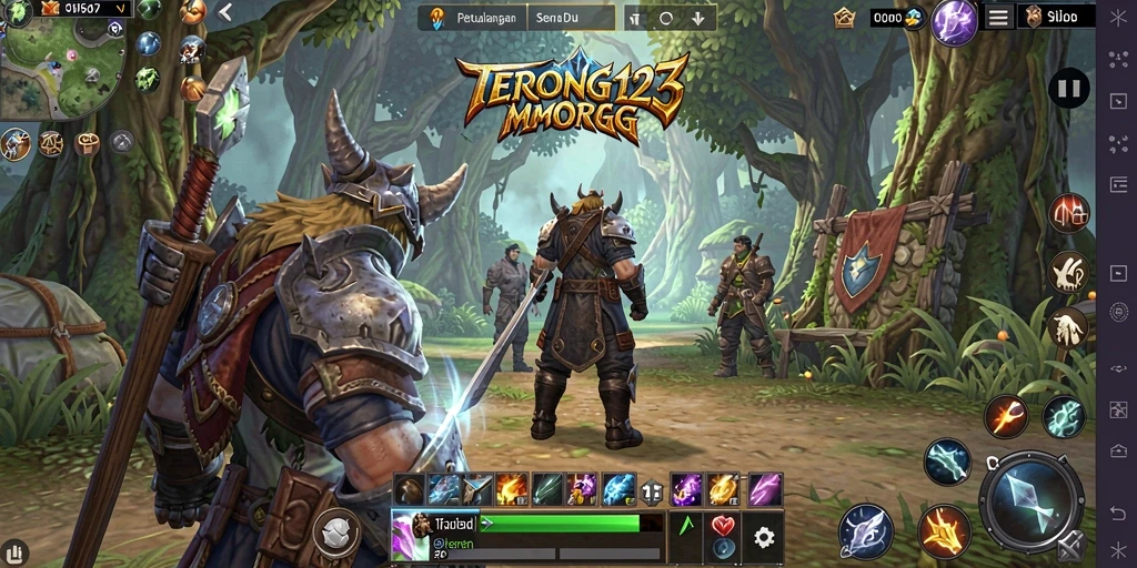 Tampilan menarik dari gameplay TERONG123 dalam petualangan MMORPG.