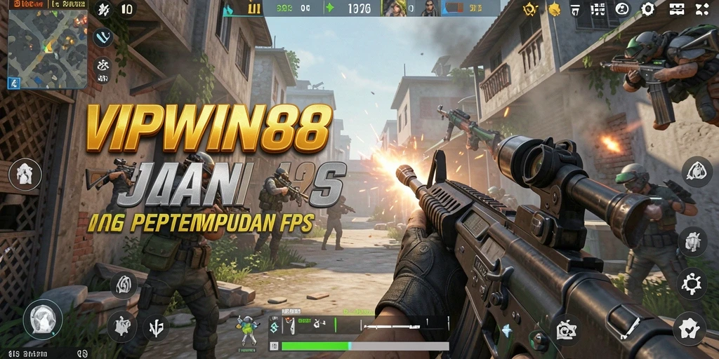 Gameplay intens dan mendebarkan dalam pertempuran FPS VIPWIN88.